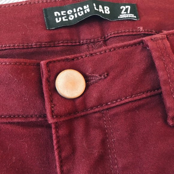 🌟HP!🌟 Design Lab | Burgundy Jeans - Picture 5 of 9